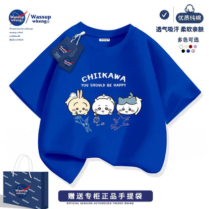 Japanese Cartoon ChiiKawa Casual Style T-Shirt Series | Chiikawa Hachiware Usagi Drawing Part 2 - Kawaii Fashion Items