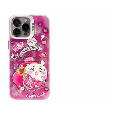 Japanese Cartoon ChiiKawa Detective Laser Case | ChiiKawa Hachiware Usagi - Phone Case Samsung Galaxy S26 S25 S24 S23 S22 S21 FE Ultra Edge