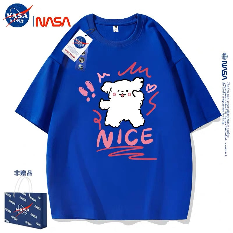 Cute Cartoon Doggie Maltese Puppy Style T-Shirt Series | Nice Wink Eyes Part1 - Kawaii Fashion Items for Child & Adult