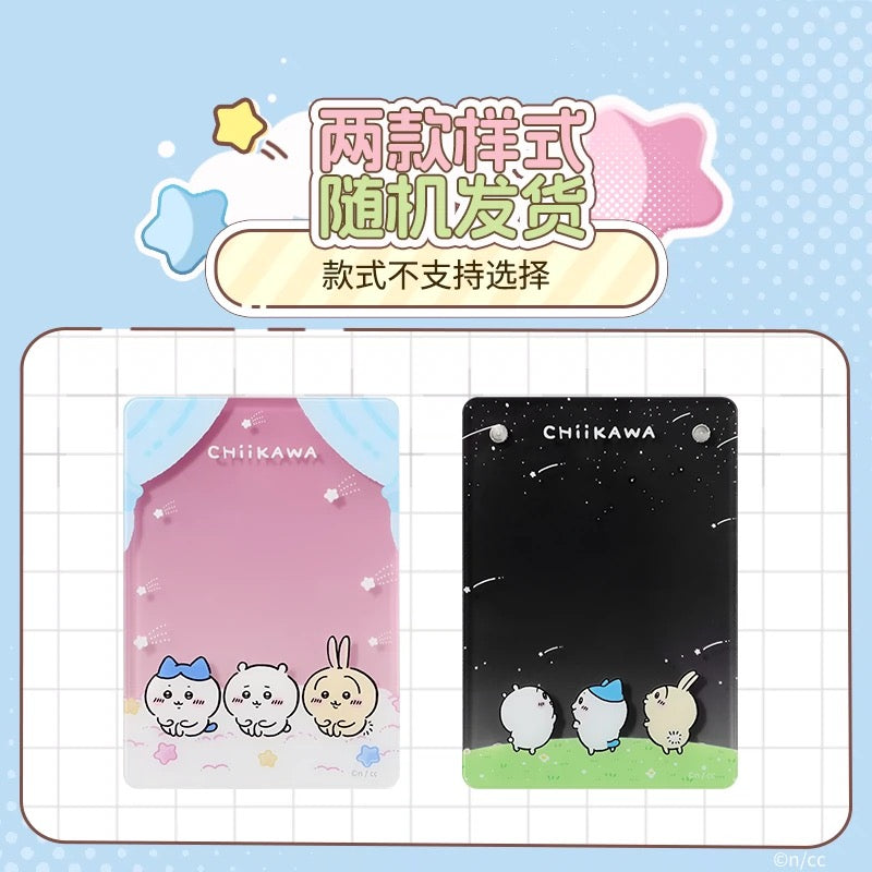 ChiiKawa X Miniso | ChiiKawa Hachiware Usagi Watching Shooting Star Acrylic Cardholder - Kawaii items Room Decoration Item  WinnieTheBirds Toy Shop