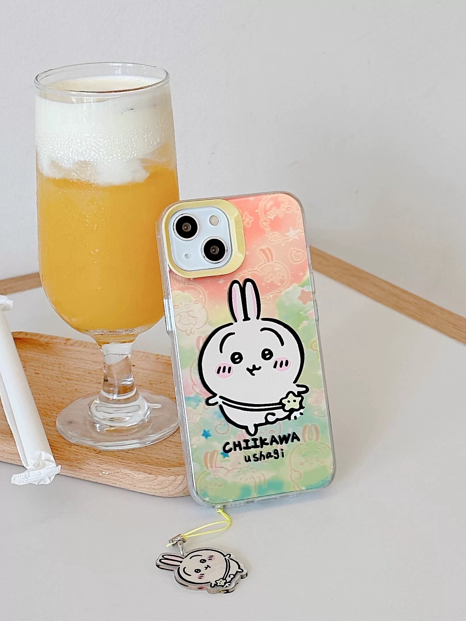 Japanese Cartoon iPhone Case with Strap | Laser Outing ChiiKawa Hachiware Usagi Momonga - iPhone CasePhone Case  7 8 PLUS SE2 XS XR X 11 12 13 14 15 16 Pro Promax 12mini 13mini  WinnieTheBirds Toy Shop