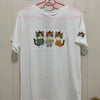 Korean Fashion Cute Animals Style T-Shirt Series | Embroidery 3 Little Cat - Kawaii Fashion Items