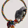 25cm Giant Rope Swings Hanging Natural Parrot Birdie Toy for Medium Large Size Parrot Cages Accessories