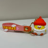 Lovely Chicken Fat Dundun Plastic Keychain | Mushroom DunDun Chick - Children Gift Animal Lanyards