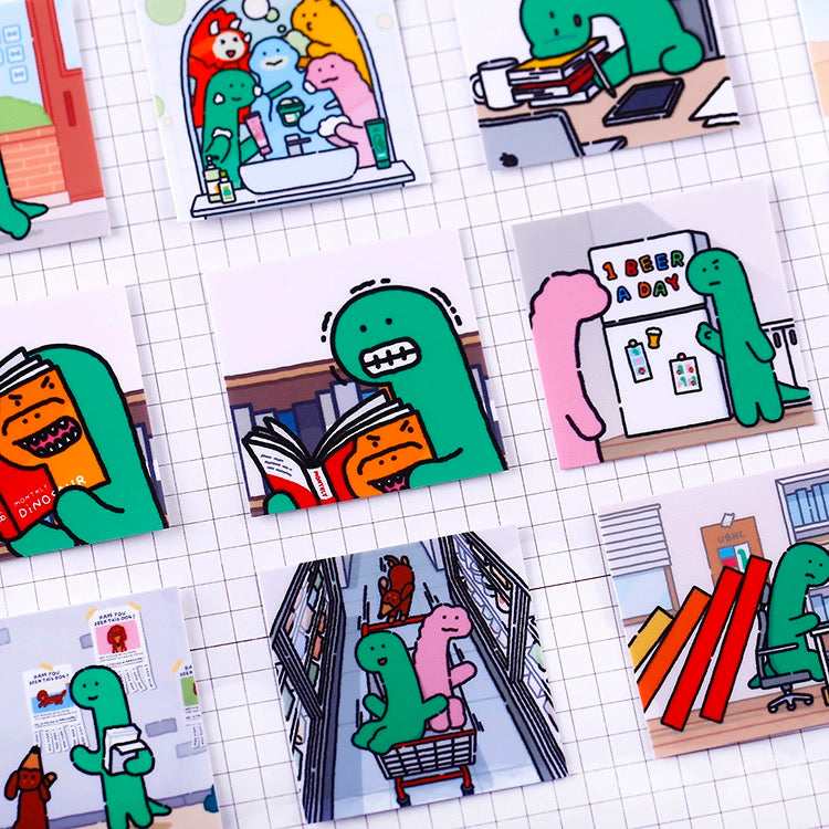 Set of 20 Pieces Cute Little Dinosaur Joguman | Stickers F - DIY Journal Craft Diary Art Scrapbook Laptop Luggage Decal Cute Animal Pack