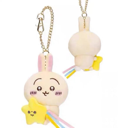 Japan ChiiKawa with Shooting Star | ChiiKawa Hachiware Usagi - Mini Plush Doll Keychain WinnieTheBirds Toy Shop