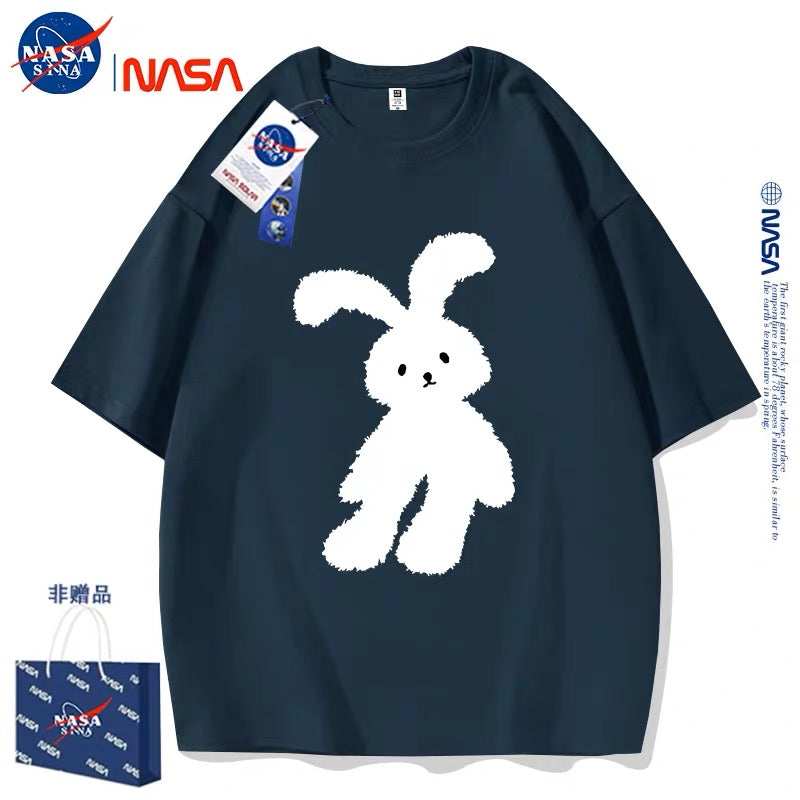 Cute Animals Rabbit Style T-Shirt Series | White Teddy Rabbit Part1 - Kawaii Fashion Items for Child & Adult Matching outfits for Parents and Children