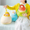 30x28cm 日本 オウム クッション | セキセイインコ ボタンインコ オカメインコ - かわいい カワイイ 日本の鳥 ホームデコレーション