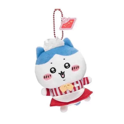 Free Gift : Japan ChiiKawa Restaurant Serise | ChiiKawa Hachiware Usagi Momonga Kurimanju Rakko Shisa Crab - Mini Plush Doll 10cm Keychain WinnieTheBirds Toy Shop