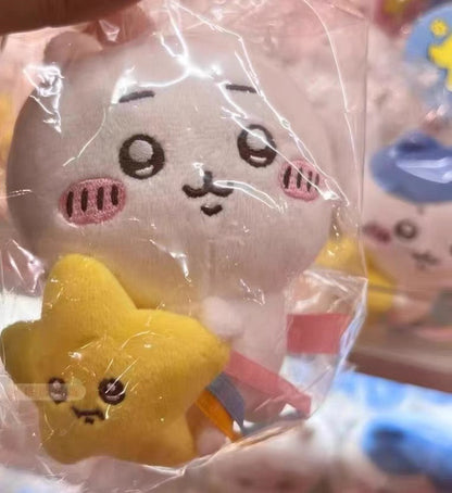 Japan ChiiKawa with Shooting Star | ChiiKawa Hachiware Usagi - Mini Plush Doll Keychain WinnieTheBirds Toy Shop