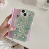 Japan Style Lovely Dog Cat Phone Case | Puppy & Kitten on Grass - iPhone Case 11 12 13 14 15 16 Pro Promax Plus 13mini 12mini