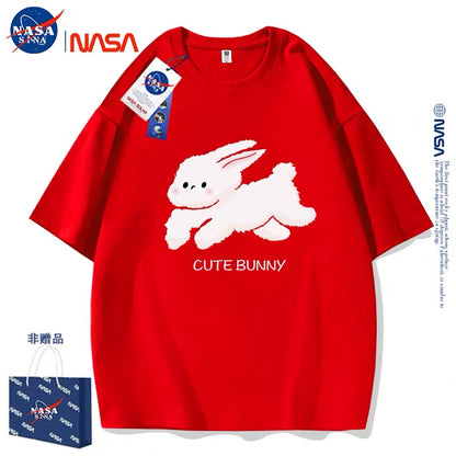 Cute Animals Rabbit Style T-Shirt Series | Cute Bunny Running Part1 - Kawaii Fashion Items for Child & Adult Matching outfits for Parents and Children