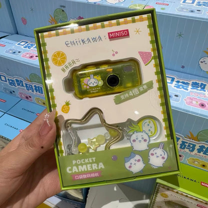 ChiiKawa X Miniso Fruit Market Series Fruit Market Pocket Digital Camera Keychain | ChiiKawa Hachiware Usagi - Kawaii Items Room Decoration doll