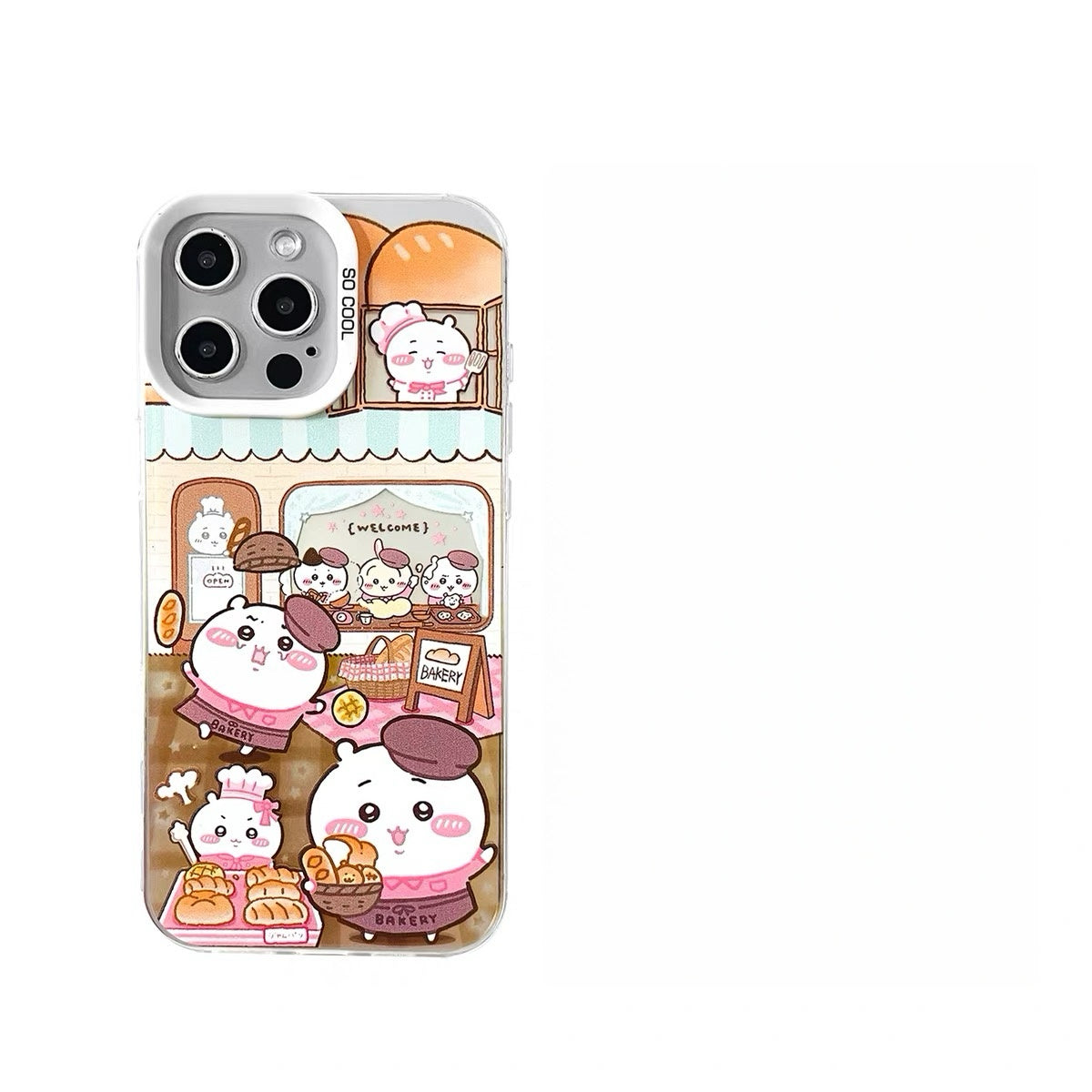 Japanese Cartoon ChiiKawa Bread Cafe Laser Case | ChiiKawa Hachiware Usagi - Phone Case Samsung Galaxy S26 S25 S24 S23 S22 S21 FE Ultra Edge