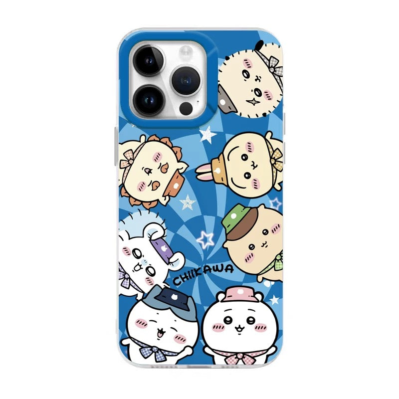 Japanese Cartoon Chiikawa Group | Magic Girl & Party Group - iPhone Case 7 8 PLUS SE2 XS XR X 11 12 13 14 15 16 16e Pro Promax 12mini 13mini WinnieTheBirds Toy Shop