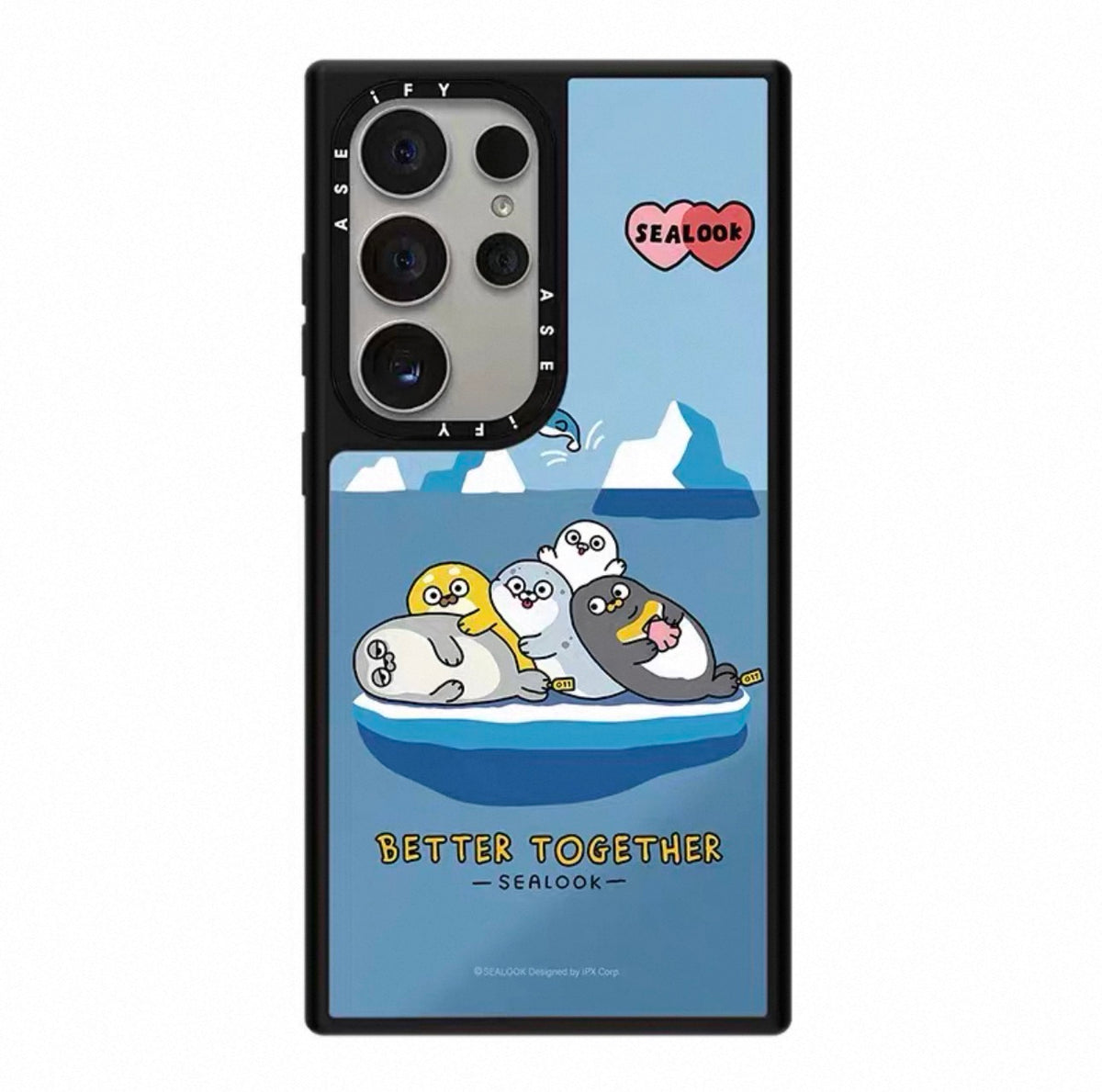 Lovely Seal Sealook Mirror Phone Case | Part2 Daily in Polar Ocean 6 Styles - Phone Case Samsung Galaxy S26 S25 S24 S23 Ultra