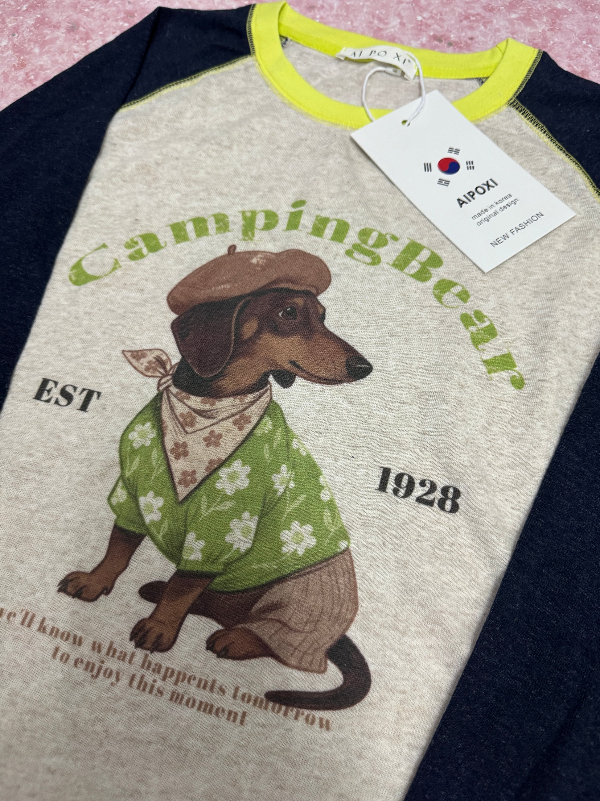Korean Fashion Cute Animals Style Long-sleeved Sun Protection T-Shirt Series | Fashion Dachshund - Kawaii Fashion Items