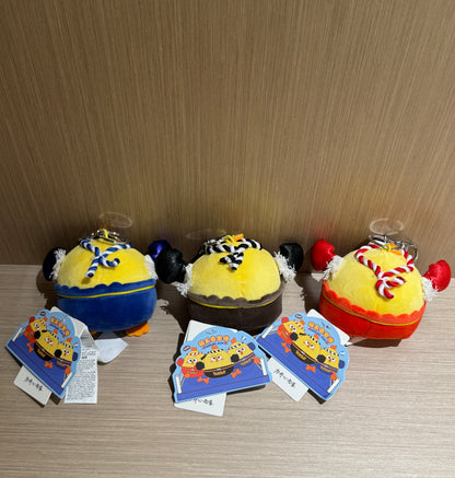 Lovely Chicken Fat Dundun Plush Doll Keychain | Mini Muay Thai Chick Red Blue Brown Limited Edition - Children Gift Animal Plush Doll
