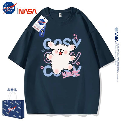 Cute Cartoon Doggie Maltese Puppy Style T-Shirt Series | Say Hello with Smile Part1 - Kawaii Fashion Items for Child & Adult
