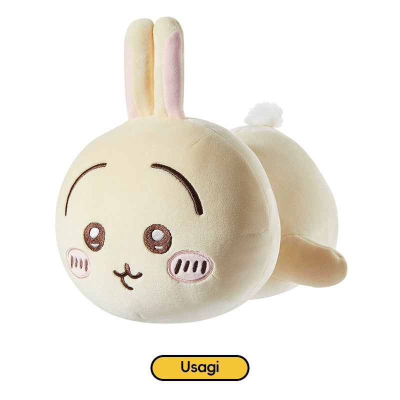 ChiiKawa X Miniso | ChiiKawa Hachiware Usagi Momonga Lying Down - 25cm Plush Doll Kawaii items Room Decoration doll  WinnieTheBirds Toy Shop