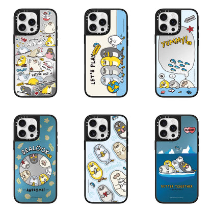 Lovely Seal Sealook Mirror Phone Case | Part2 Daily in Polar Ocean 6 Styles - iPhone Case 12 13 14 15 16 17 18 Pro Promax