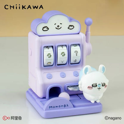 ChiiKawa X Miniso | ChiiKawa Hachiware Usagi Momonga Slot machine with Mini Figure Mystery Box - Kawaii Items Room Decoration Blind Box