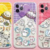 Japanese Cartoon ChiiKawa UFO Clean Case | Momonga Rakko Crab - iPhone Case Plus SE2 11 12 13 14 15 16 16e 17 17e Pro Promax