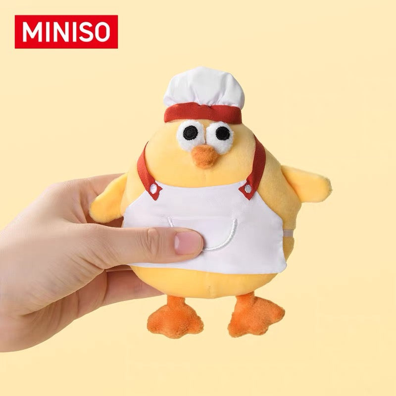 Lovely Chicken Fat Dundun Plush Doll Magnet | Chef Dundun - Children Gift Animal Mini Plush Doll