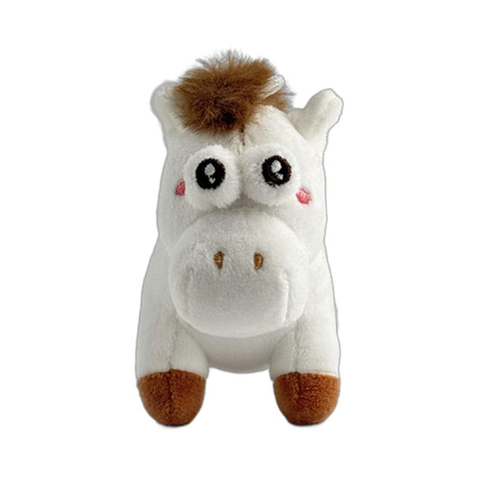 Lovely Chicken Fat Dundun Plush Doll Horse Year Limited | White Horse - Children Gift Animal Plush Doll