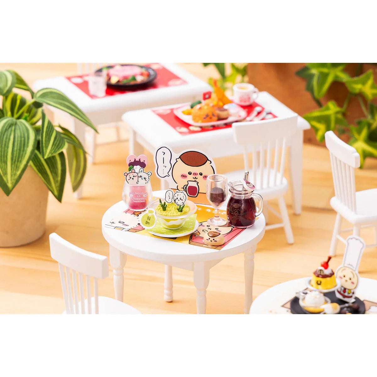 Japan Chiikawa Miniature Serise | Chiikawa Restaurant Mini Figure Collection (8 types) 8Pack BOX - Kawaii Miniature World Doll Room