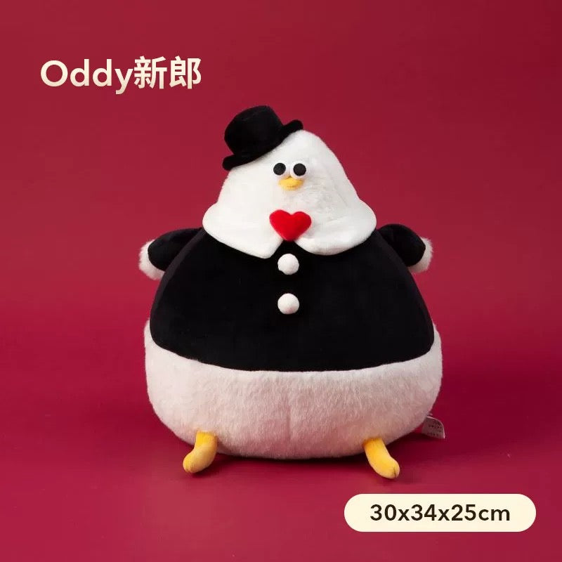 Lovely Seagull Fat Oddy Plush Doll | Wedding Series Oddy - Couple Gift Animal Plush Doll