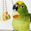 20cm Bells Hanging Natural Parrot Birdie Toy for Medium Large Size Parrot Cages Accessories