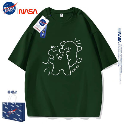 Cute Cartoon Doggie Maltese Puppy Style T-Shirt Series | Sweet Couple Part2 - Kawaii Fashion Items for Child & Adult