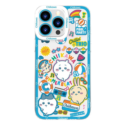 Japanese Cartoon ChiiKawa iPhone Case | Summer Time & Bee Sky Blue Ver 8 Styles - iPhone Case PLUS SE2 11 12 13 14 15 16 16e 17 17e Pro Promax 12mini 13mini