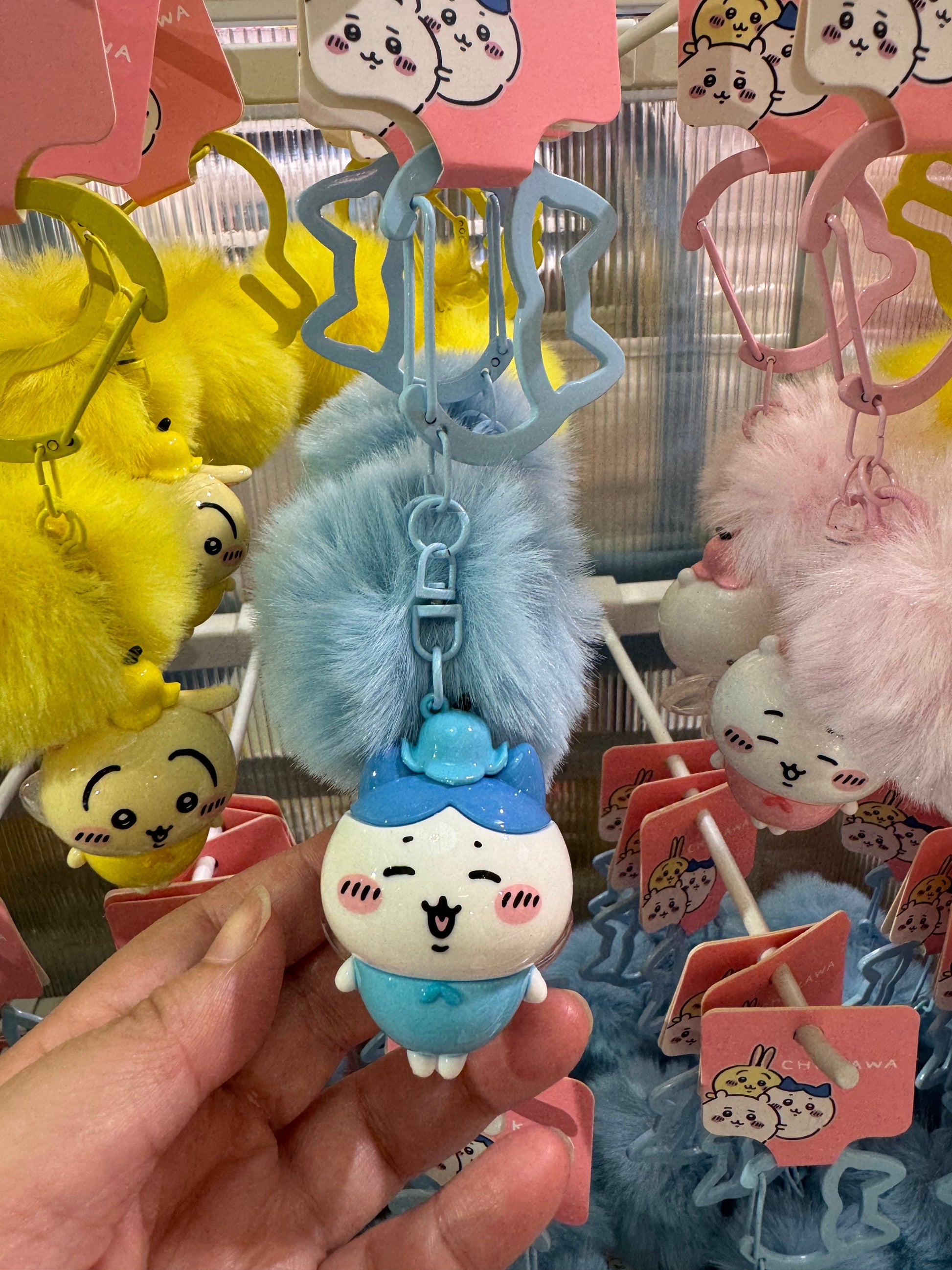 ChiiKawa X Miniso | ChiiKawa Hachiware Usagi Flower Fairy Light Pom Keychain - Kawaii Doll Keychain  WinnieTheBirds Toy Shop