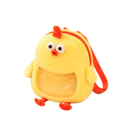 Lovely Chicken Fat Dundun Daily | Itabag Backpack & Little Coin Earphone Bag DunDun Chicken - Children Gift Animal Mini Plush Doll