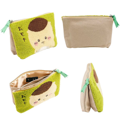 Japanese Cartoon Chiikawa Punch Needle Make Up Bag | ChiiKawa Hachiware Usagi Momonga Kurimanju Shisa Kani - Kawaii Plush Doll Purse Bag WinnieTheBirds Toy Shop