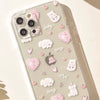 可愛い犬のスマホケース | 白い犬 ラッキーハッピー ナイスデイ - iPhone ケース PLUS SE2 XS XR X 11 12 13 14 15 16 17 Pro Promax 12mini 13mini