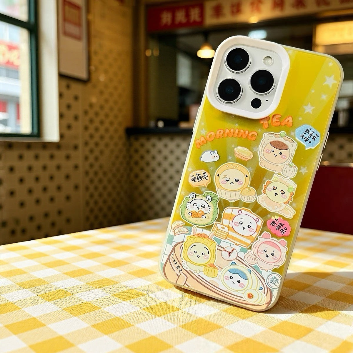 Japanese Cartoon ChiiKawa Day Tour Version Laser Case | Hong Kong Taipei Shanghai - iPhone Case 11 12 13 14 15 16 16e 17 17e Pro Promax