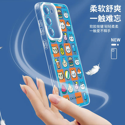 Japanese Cartoon ChiiKawa iPhone Case | Summer Time & Bee Sky Blue Ver 8 Styles - Phone Case Samsung Galaxy S26 S25 S24 S23 S22 S21 FE Ultra Edge