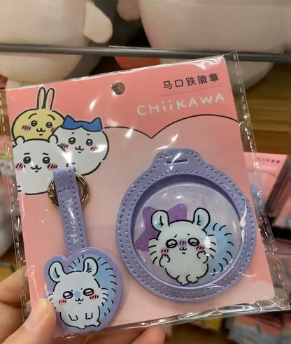 ChiiKawa X Miniso | ChiiKawa Hachiware Usagi Momonga Metal Pin and Landyard - Kawaii Item Cute Accessories  WinnieTheBirds Toy Shop
