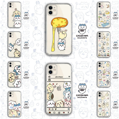 Japanese Cartoon Chiikawa Clean Case | Happy Fun Part1 - iPhone Case PLUS SE2 11 12 13 14 15 16 17 Pro Promax 12mini 13mini