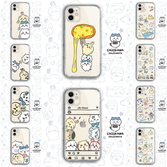 Japanese Cartoon Chiikawa Clean Case | Happy Fun Part1 - iPhone Case PLUS SE2 11 12 13 14 15 16 17 Pro Promax 12mini 13mini