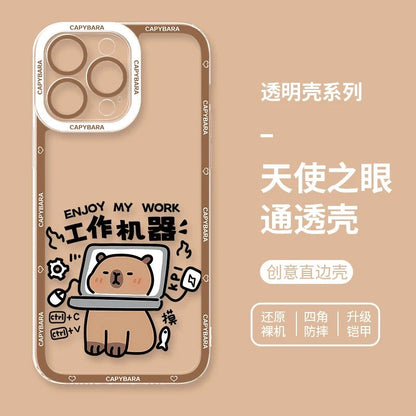 Cute Animal Capybara | Part3 8 Styles - iPhone Case PLUS SE2 XS XR X 11 12 13 14 15 16 16e 17 17e Pro Promax 12mini 13mini