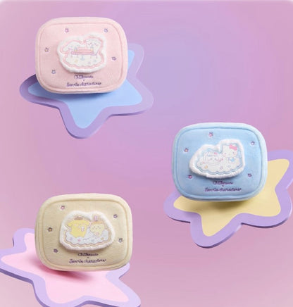 ChiiKawa X Miniso X Sanrio Series | ChiiKawa Hachiware Usagi Cute Fluffy Make Up Bags - Kawaii Items Room Decoration
