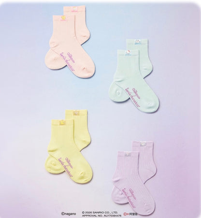 ChiiKawa X Miniso X Sanrio Series | ChiiKawa Hachiware Usagi Momonga with Sanrio Character Cute Icon Socks - Kawaii Items Room Decoration