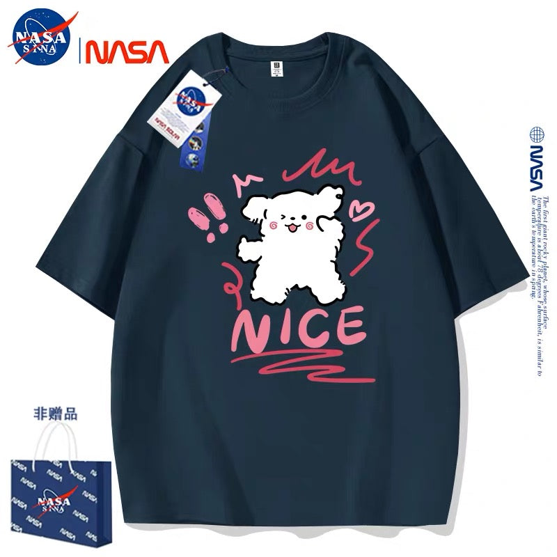Cute Cartoon Doggie Maltese Puppy Style T-Shirt Series | Nice Wink Eyes Part1 - Kawaii Fashion Items for Child & Adult