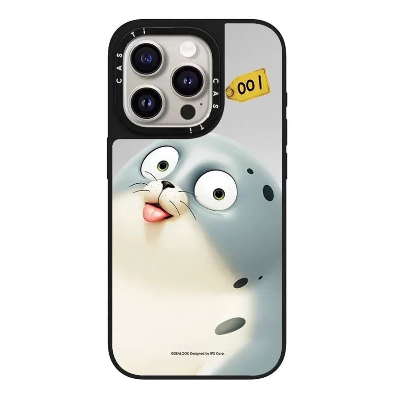 Lovely Seal Sealook Mirror Phone Case | Part1 5 Styles - iPhone Case 12 13 14 15 16 17 18 Pro Promax