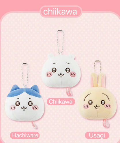 ChiiKawa X Miniso | ChiiKawa Hachiware Usagi Big Head Keychain - Kawaii items Room Decoration doll  WinnieTheBirds Toy Shop