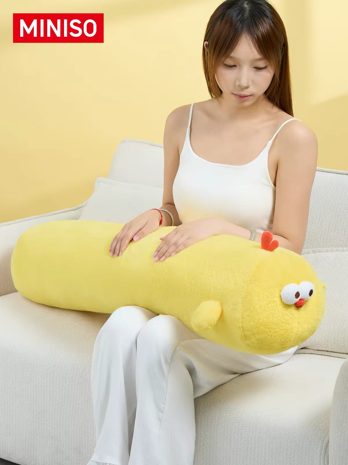 Lovely Chicken Fat Dundun Daily Plush Doll | Giant Throw Pillow Chick 103cm long - Children Gift Animal Plush Doll